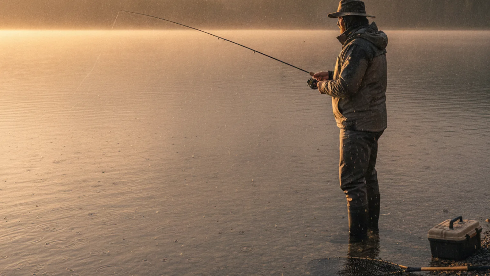 Fishing After Heavy Rain: weather, pressure, fronts and wind guide
